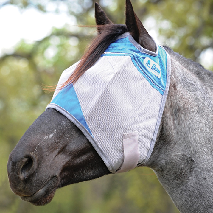 Masque Longue Nez Masque Anti-mouches Cashel Crusader Pour Poney/âne